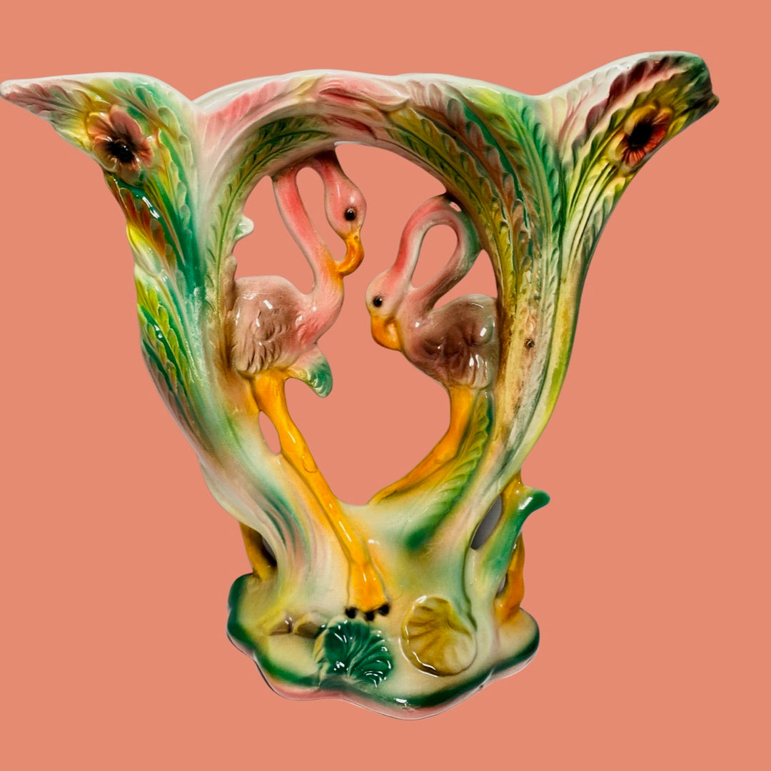 Pink Flamingo Vase