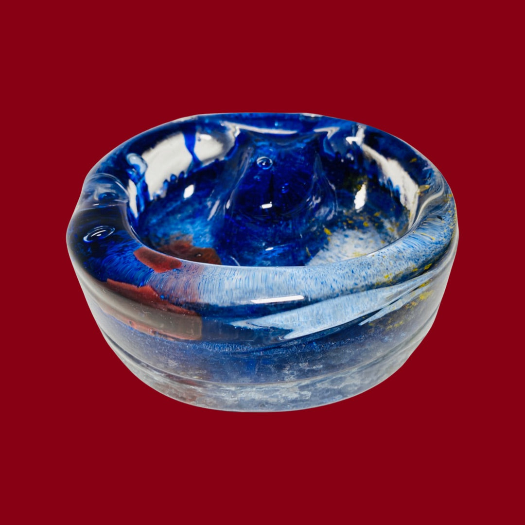 Blue Lava Ashtray