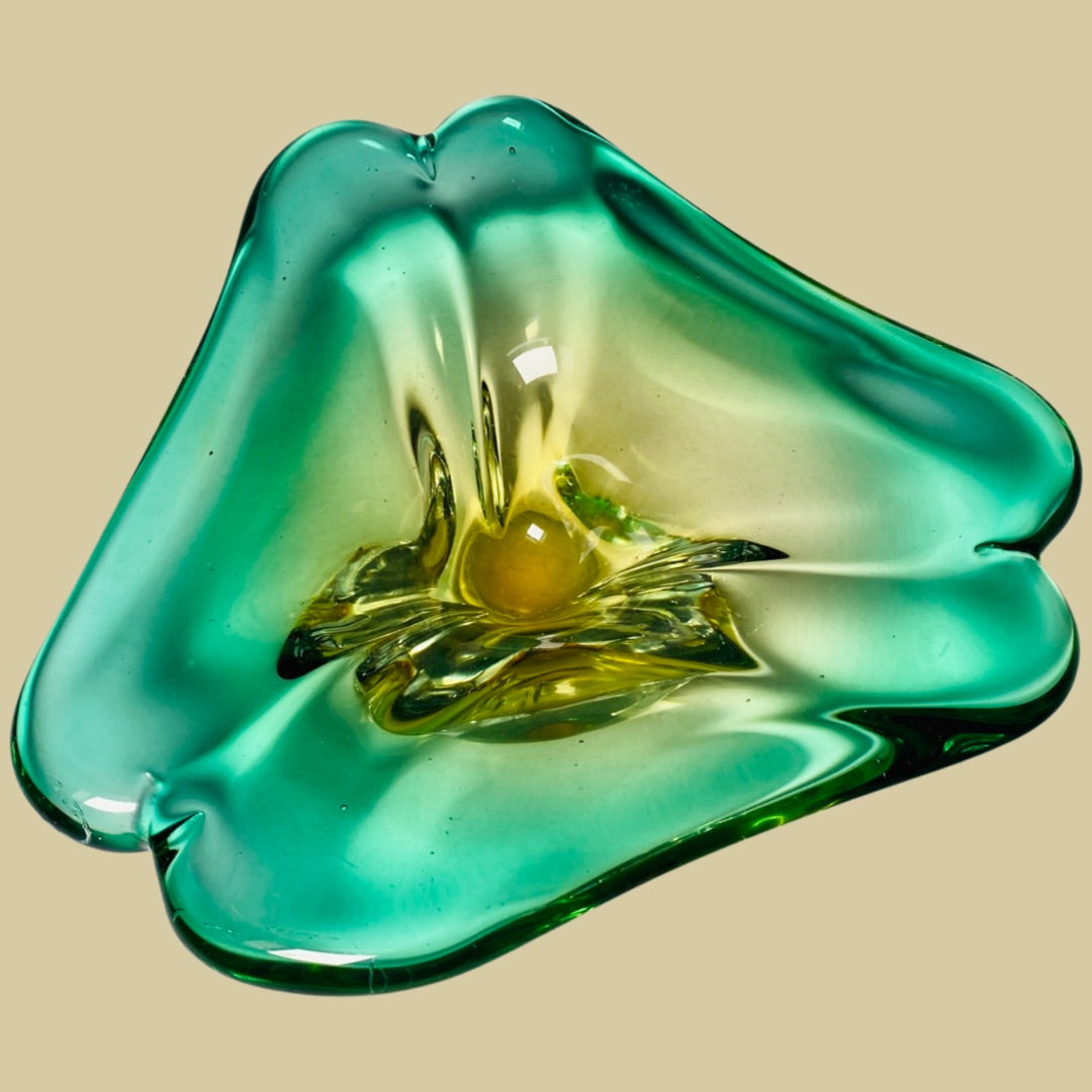 Emerald Orchid Ashtray