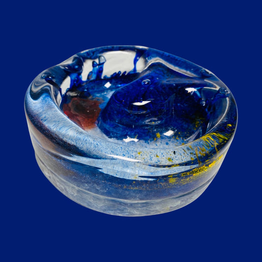 Blue Lava Ashtray