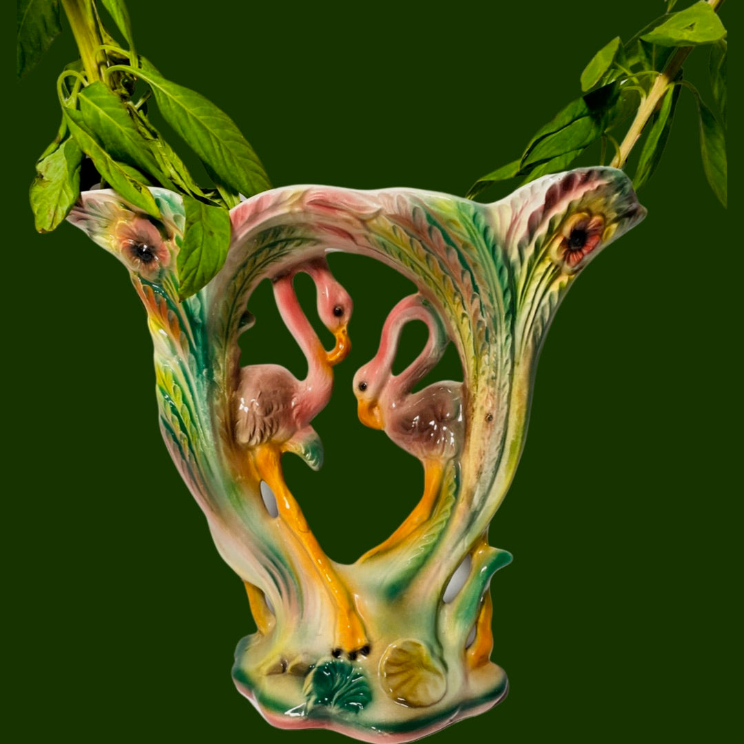 Pink Flamingo Vase