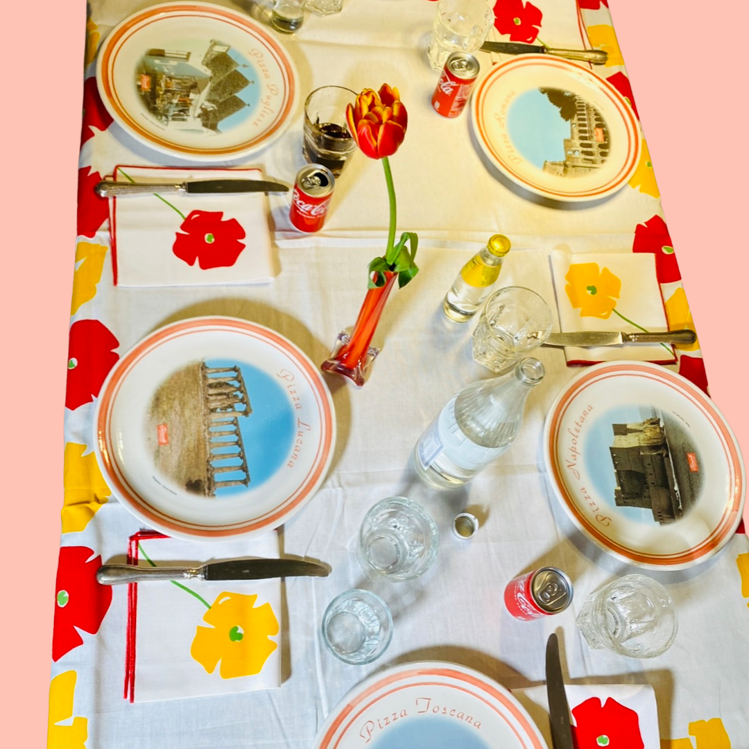 Rapallo Poppies Tablecloth