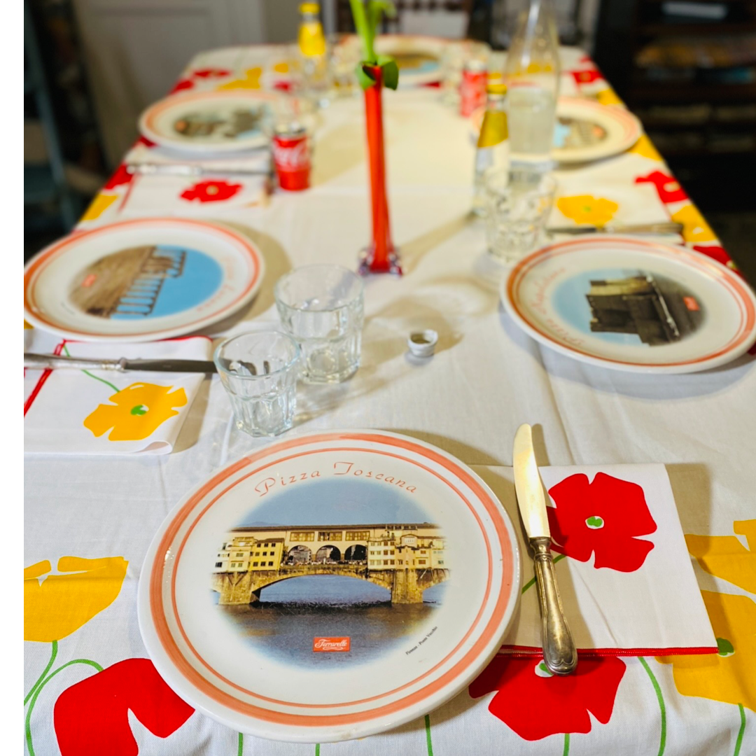 Rapallo Poppies Tablecloth