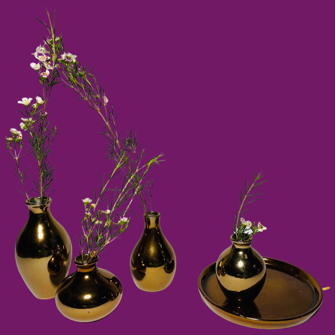 Gold Glass Vases