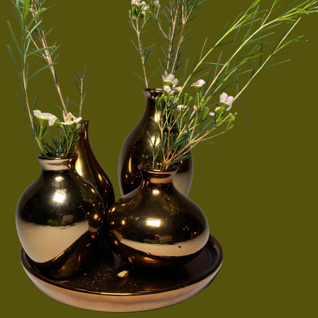 Gold Glass Vases