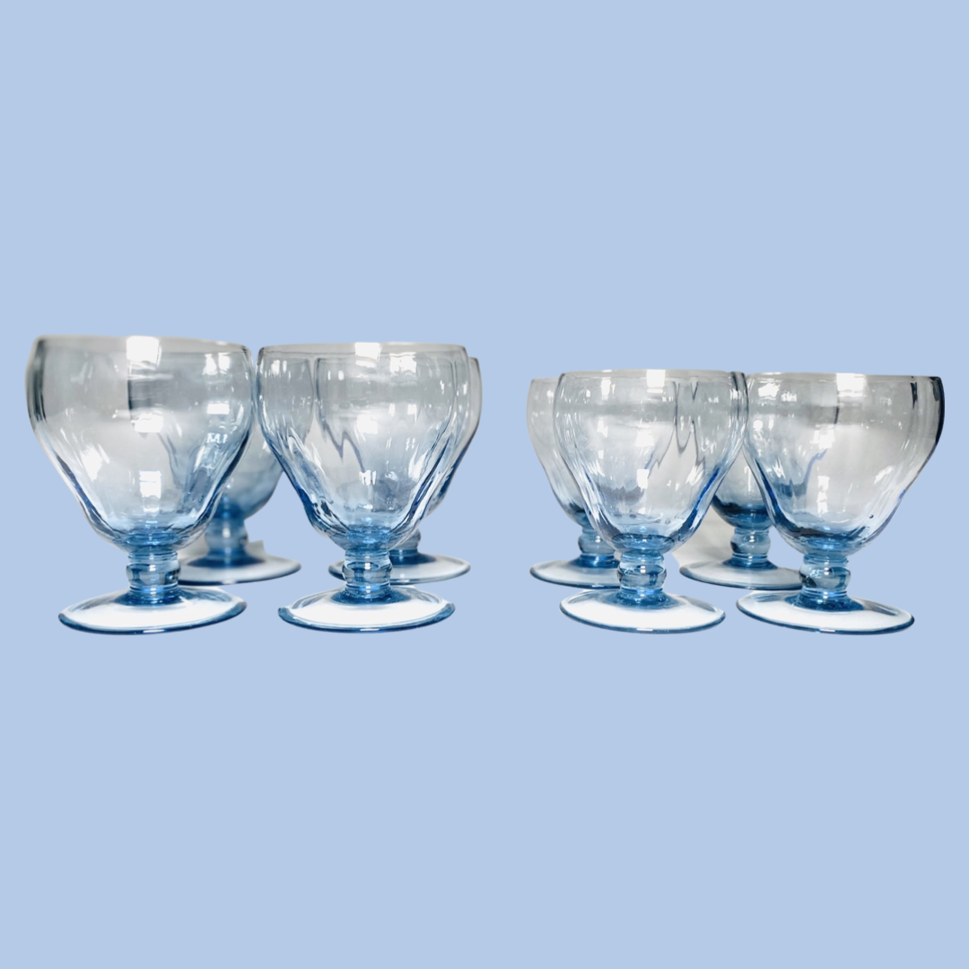 Blue Ondulato Glasses