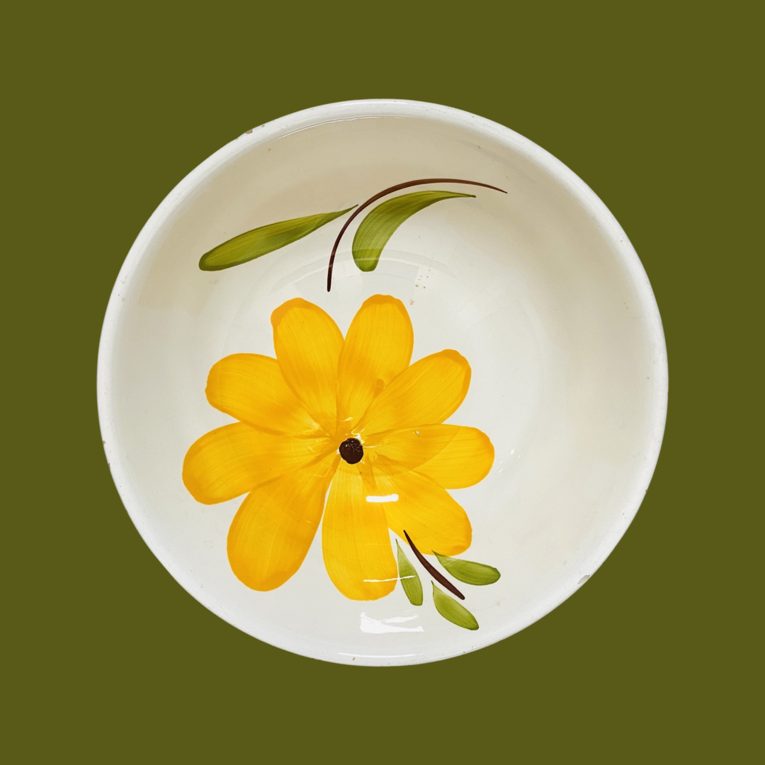 Lilac and Yellow Sunflower Plates