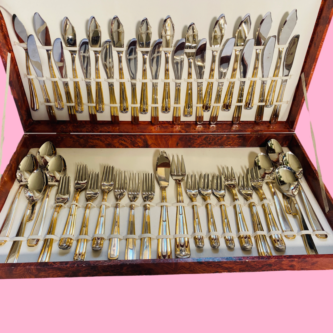 Antique silver clearance cutlery set